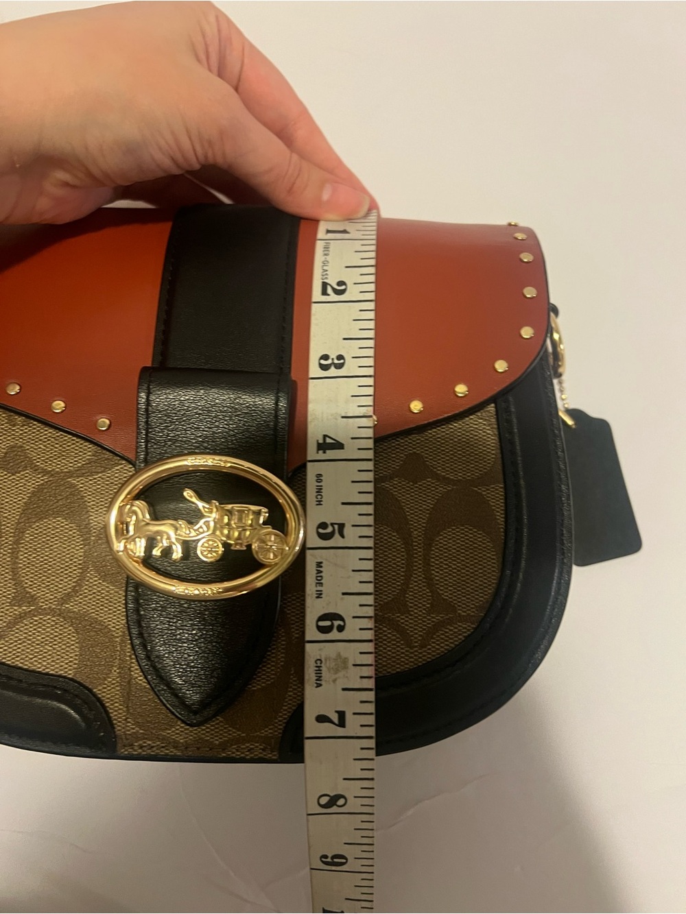 Coach C3593 Georgie Saddle Bag & Trifold Riley Wallet - Picture 10 of 12